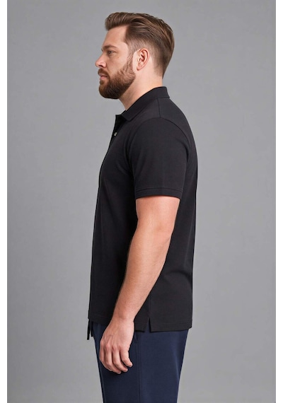 Defacto %100 Pamuk Polo Tişört H1650ax26spbk81 Siyah-bk81