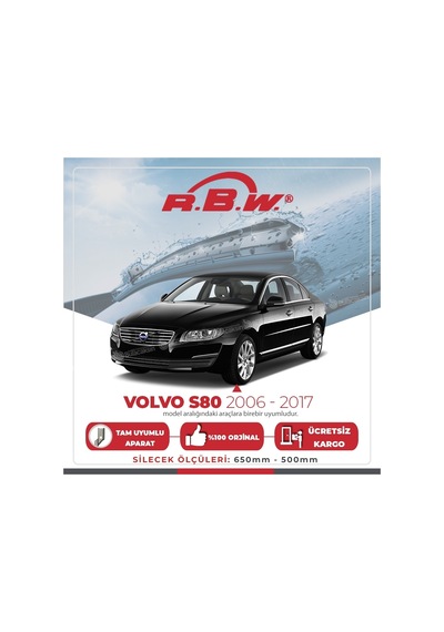 Volvo S80 Muz Silecek Takımı (2006-2017) RBW