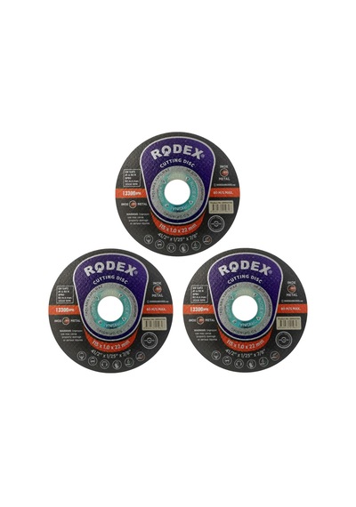 Telvesse Rodex İnox Metal Kesici Taş Disk 115 X 1 Mm 3 Adet
