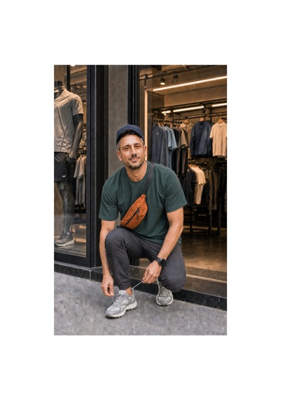 Modi Green Unisex Regular Fit Süprem Sıfır Yaka Kısa Kollu Tişört - Yeşil