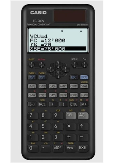 Casio Fc-200v Finansal Hesap Makinesi Beyaz
