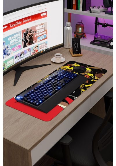 Persona 5 Kaymaz Dikişli Kauçuk Oyuncu Mousepad V1 - 70x30 Xl Gaming Mouse Pad Fare Altlığı
