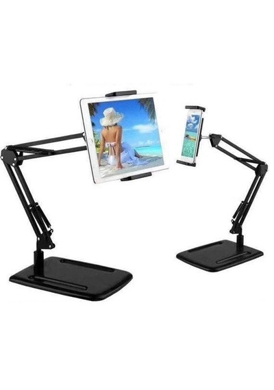 360 Derece Döner Akrobatik Masaüstü Telefon & Tablet Tutacağı - Güçlü Yay Siyah