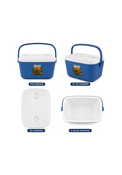 20 Lt Buzzy Retro Buzluk Termos 1179 Cooler Box -393 Mavi