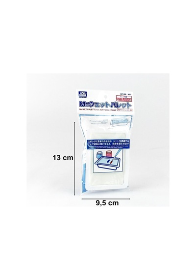 Mr.hobby Gt-122 Islak Palet, Plastik Tepsi, Uygulama Kaşığı, 20 Adet Özel Levha