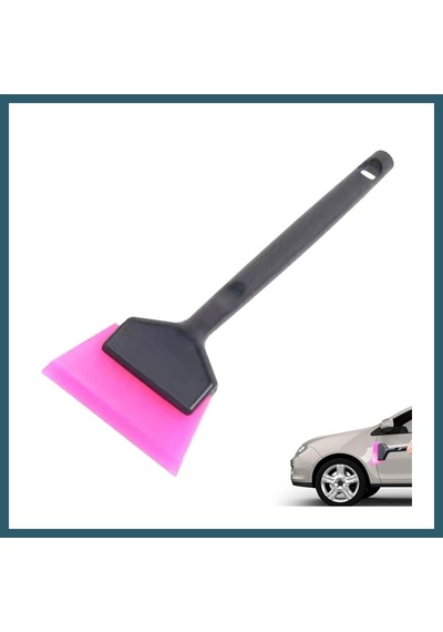 Bezos Mini Saplı Silikon Çekçek Ragle Cam Filmi Çekme Uygulama Aparatı 6x16cm Siyah Pembe Ob