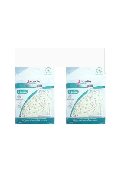Nascita Nane Aromalı Çift Taraflı Kürdanlı Diş İpi 50'li X 2 Paket