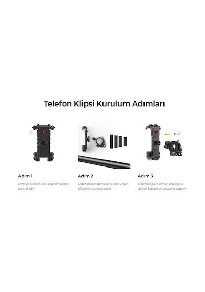 Lamicall Motosiklet Ve Bisiklet Telefon Tutucu 360 Derece Döndürülebilir Bm02black