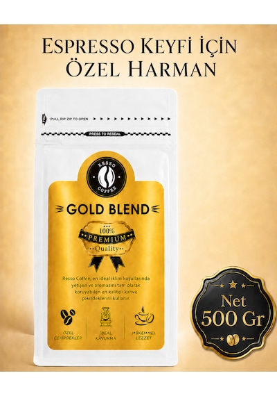 Espresso Gold Blend Premium Öğütülmüş Kahve 500 Gr