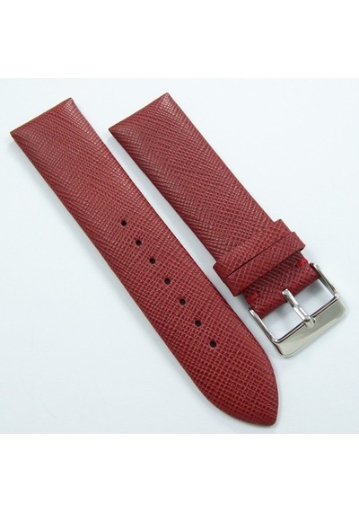 Bizon Bordo Deri Saat Kordonu 22Mm Dikişsiz Klasik Saat Kayışı