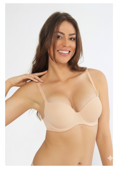 Missayza Çift Destekli Double Push Up Nurteks 1490 Sütyen Ten