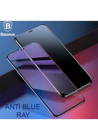 Baseus İphone 11 Pro Max 0.20mm Anti Blue Ray Tam Ekran Koruyucu- 5775
