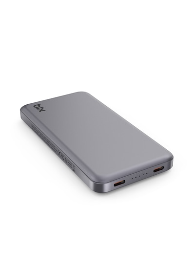 Bix Pb113 10000mah Pd 20w Çift Usb-c Portlu Powerbank Koyu Gri