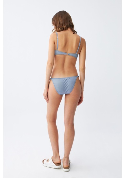 Akbeniz Kadın Straplez Mavi Bikini Takımı