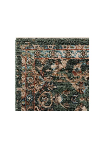 Cool Halı Saray Yeşil Vintage Halı Etnik Çiçek Desen Yumuşak Dokulu Bohem Oturma Odası Salon Halısı