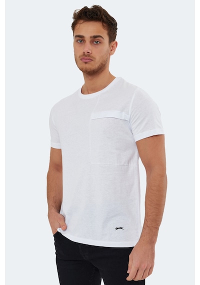 Slazenger Kaurı In Erkek Beyaz Tişört Beyaz