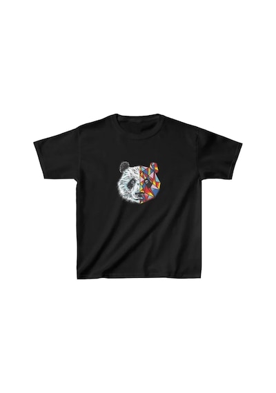 Unisex Çocuk Baskılı T-shirt - Siyah