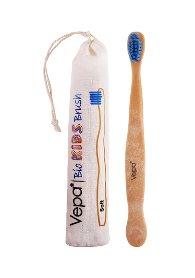 Vepa Elite Bio Ahşap Çocuk Diş Fırçası, Bez Ambalaj