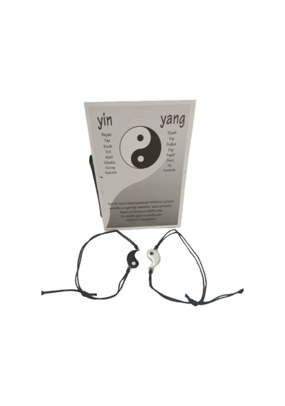 2 Çift Yin Yang Arkadaşlık,sevgili Bilekliği Siyah-beyaz