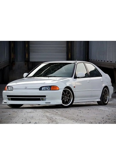 Honda Civic Sedan Mugen Ön Ek Karlık Mat Siyah Plastik 1992 1993 1994 1995 Karlık+bodykit+ek