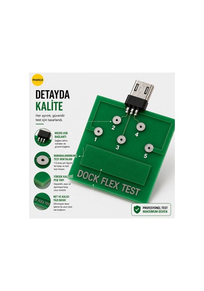 Android Mıcro Usb Dock Flex Test Kartı Şarj Ve Batarya Arıza Tespit Cihazı 0
