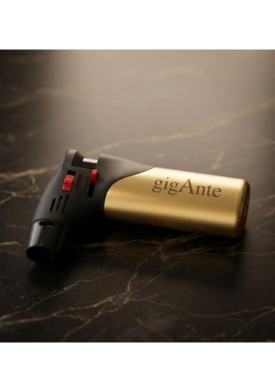 Gigante Premium Pürmüz Çakmak - Viski&amp Kokteyl Tütsüleme,mutfak&amp Hobi Alevli Torch Diğer