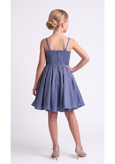 Mnk Baby & Kids Kız Çocuk Meis Kristal Abiye Elbise M00860 İndigo