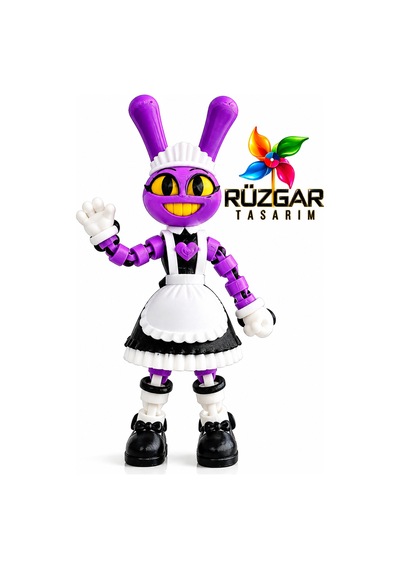 Digital Circus Hizmetçi Jax Karakteri Eklemleri Hareketli Oyuncak Figür Maid Jax