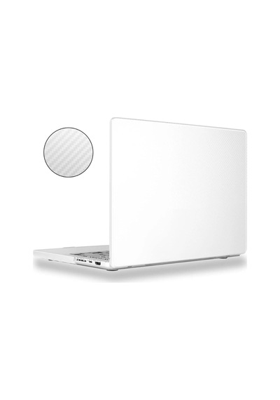 Macbook Air M1 Kılıfı A2337 A2179 A1932 Uyumlu 13.3 İnç Karbon Fiber Desenli Hard Case Sert Kapak Parmak İzi Bırakmayan İnce Hafif Macbook Air Kılıfı Şeffaf Belirtilmemiş