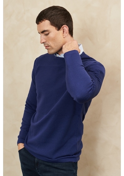 AC&Co / Altınyıldız Classics Erkek İndigo Anti-Pilling Özellikli Tüylenme Yapmayan Standart Fit Bisiklet Yaka Çizgi Dokulu Triko 4A4921100065IND3XL İndigo AC&Co / Altınyıldız Classics Erkek İndigo Anti-Pilling Özellikli Tüylenme Yapmayan Standart Fit Bisiklet Yaka Çizgi Dokulu Triko 4A4921100065IND3XL İndigo