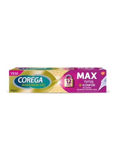 Maximum Tutuş Konfor Diş Protezi Yapıştırıcı Krem 40 Gr 2 Adet