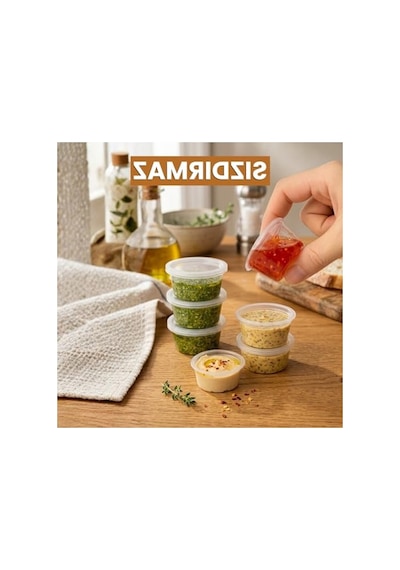 Mini Saklama Kabı Seti, 50 Adet, 120 Ml Kapasiteli, Sızdırmaz 0