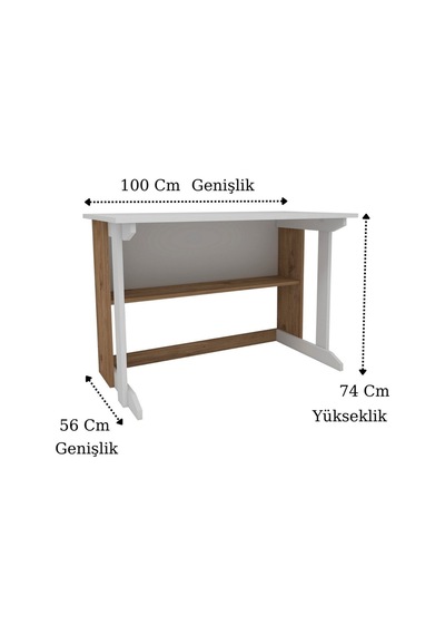 Enda Home Pillar Kütüphaneli Geniş Çalışma Masası 100x56 Cm Çam - Beyaz Enda Home Pillar Kütüphaneli Geniş Çalışma Masası 100x56 Cm Çam - Beyaz