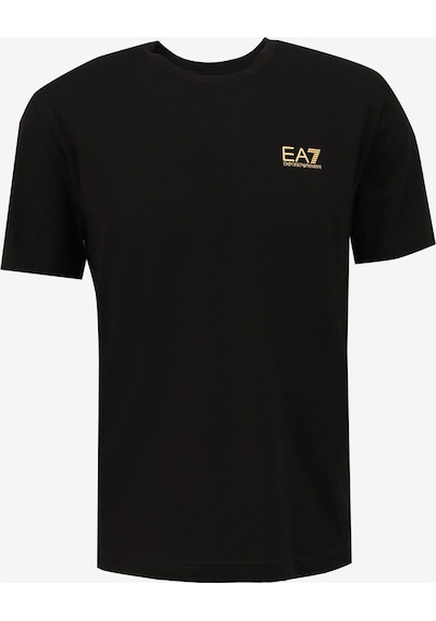 Ea7 Baskılı Erkek T-shirt Siyah