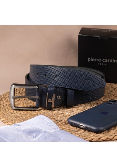 Pierre Cardin Deri Erkek Kemer En 4 Cm Pc-2099 Lacivert