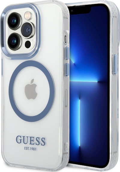 Apple Uyumlu iPhone 14 Pro Max Kılıf Guess Magsafe Şarj Özellikli Metal Kamera Çerçeveli Kapak