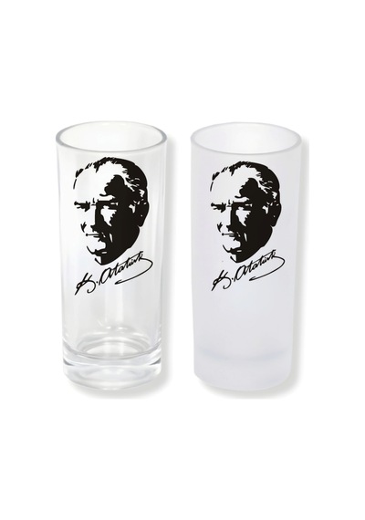 Atatürk Buzlu Ya Da Buzsuz Seçenekleriyle Rakı Bardağı 002