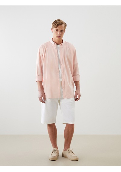 Lcw Vision Pembe Slim Fit Uzun Kollu Erkek Gömlek