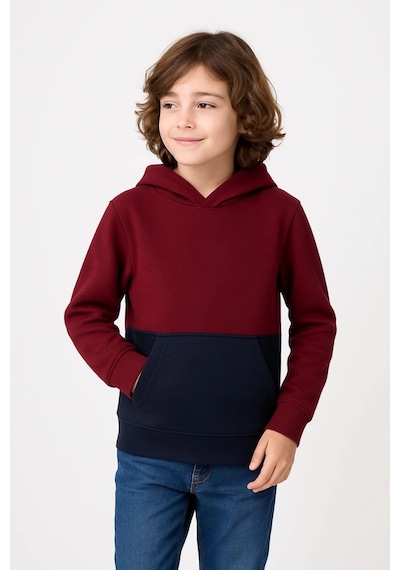 Moda Assema Erkek Çocuk Kapüşonlu Kanguru Cepli Parçalı Sweatshirt - Renkli Çok Renkli Moda Assema Erkek Çocuk Kapüşonlu Kanguru Cepli Parçalı Sweatshirt - Renkli Çok Renkli