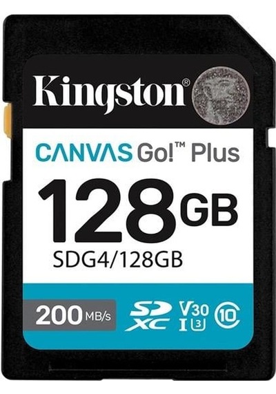 Kıngston 128gb Canvas Go Sdg4/128gb Sdhc Hafıza Kartı