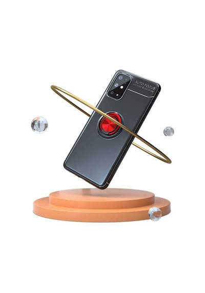 Samsung Galaxy Uyumlu S20 Plus Kılıf Yüzüklü Magnetli Ravel Case