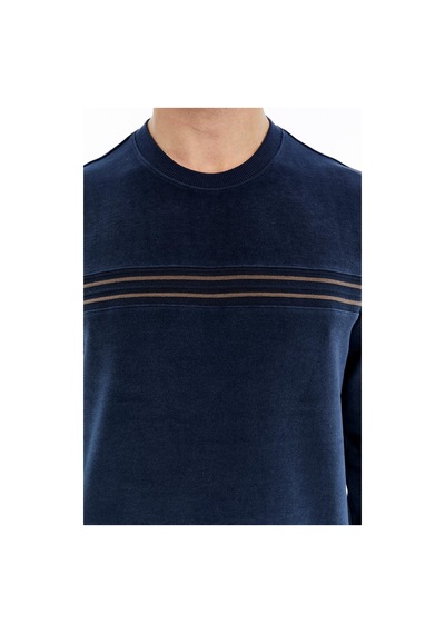 AR-MA Arma Erkek Regular Fit Selanik Kumaş Çizgi Baskılı Bisiklet Yaka Kazak %65 Pamuk %35 Polyester K30124697702 Indigo AR-MA Arma Erkek Regular Fit Selanik Kumaş Çizgi Baskılı Bisiklet Yaka Kazak %65 Pamuk %35 Polyester K30124697702 Indigo
