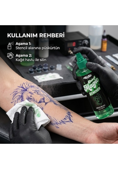 Dynamic Stencil Remover Dövme Stencil Temizleyici 8oz - 240 Ml