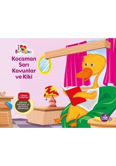 Kocaman Sarı Kavunlar ve Kiki - Hikaye Boyama ve Aktivite Bir Arada- Mor Kelebek