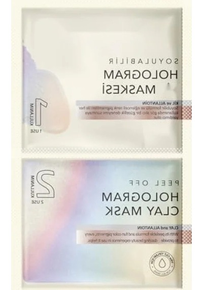 Soyulabilir Hologram Yüz Maskesi - 2x7.5 Ml