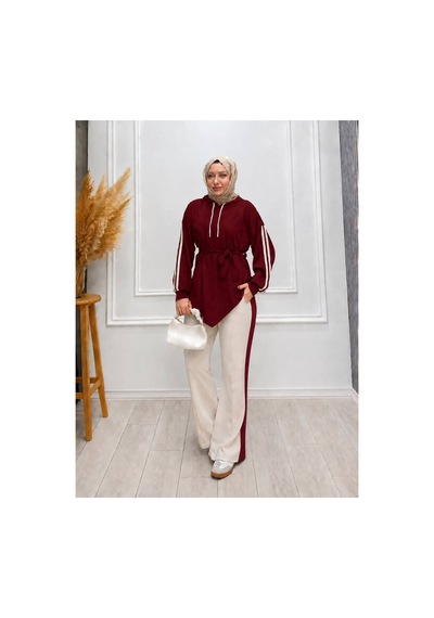 Ceylin Modaaa Tesettür Bordo Bordo
