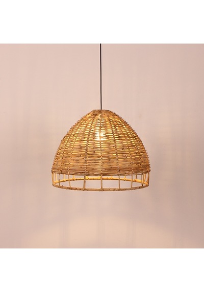 Bambu & Rattan Handmade Salon Yatak Odası Antre, Mutfak Dekoratif Sarkıt Avize, Aydınlatma 45x35-9025823774632
