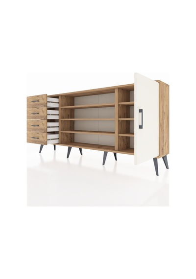 Arges Konsol 6 Raflı 4 Çekmeceli Tek Kapaklı 176x30x83 Çam-aytaşı/çam Aytaşı/çam Arges Konsol 6 Raflı 4 Çekmeceli Tek Kapaklı 176x30x83 Çam-aytaşı/çam Aytaşı/çam