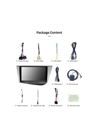 Seat Leon 2005-2012 Uyumlu Multi Medya Navi Gasyon Usb Kamera Carplayer