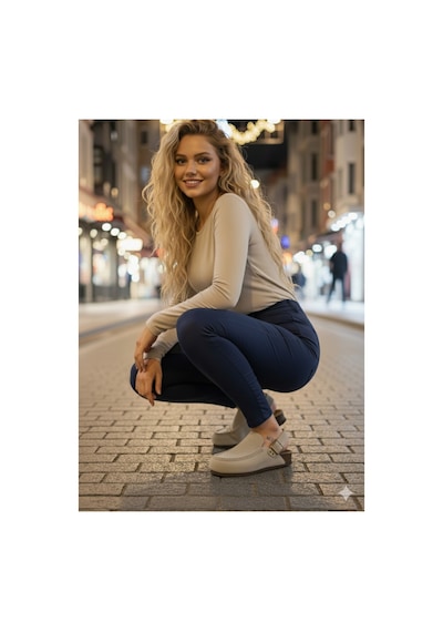 Manijero Alba Kadın Deri Bağcıksız Bej Sabo Terlik